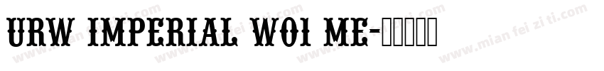 URW Imperial W01 Me字体转换